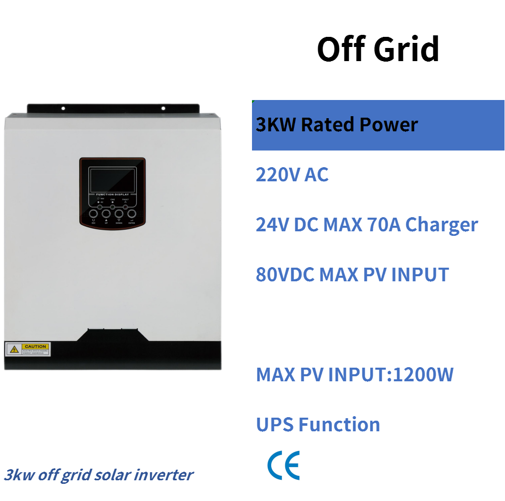 DAXTROMN 3KVA 2400W SOLAR INVERTER 70A DC CHARGER AC CHARGER SOLAR ...