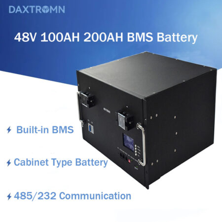 DAXTROMN 48V 100AH 200AH CABINET TYPE BATTERY BUILT-IN BMS SYSTEM 485/232 COMMUNICATION OUTPUT BATTERY DDP SHIPPING CHINA TO EUROPE